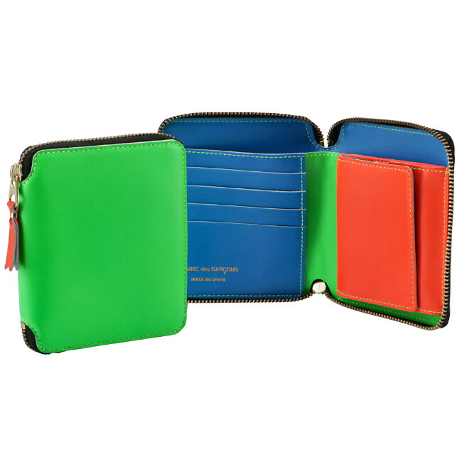 訳ありセール格安 Comme Des Garcons コムデギャルソン 財布 メンズ Super Fluo ラウンドファスナー財布 Green 21年春夏 Sa2100sf 0002 0006 激安の Www Clanpulsar Com