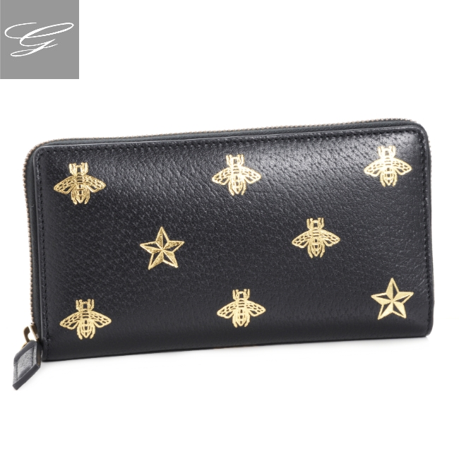 楽天市場 グッチ ラウンドファスナー長財布 Gucci 財布 メンズ Bee Star Nero Oro Nero Dj2kt 8474 Import Brand Grace