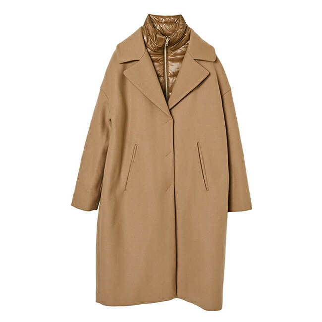 ☆美品☆HERNO　ヘルノ　チェスターコート　ウールカシミヤ　サドル柄 HERNO ヘルノ カシミヤフランネル サーモアライナー付き