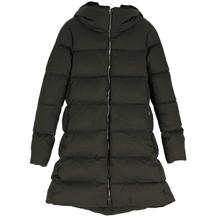 ヘルノ/HERNO レディース ダウンコート Aシェイプ 撥水加工 フェイクファー PI001948D-12414｜Import Brand Grace