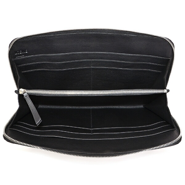 楽天市場 ロエベ ラウンドファスナー長財布 Loewe 財布 メンズ 型押し ブラック r11 0030 1100 Import Brand Grace