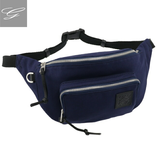 ロエベ Loewe 御徒面子 メンズ Bumbag 肉叢バッグ 細腰車寄せ Navy Blue 21年齢三春夏新作 B687w75x07 0065 5110 ロエベ メンズ ボディバッグ ウエストポーチ Navy Blue Damienrice Com