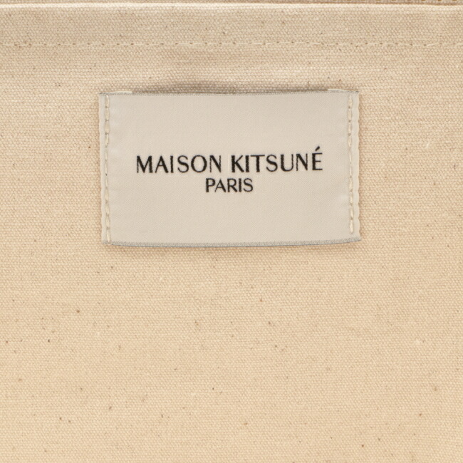 メゾンキツネ MAISON KITSUNE バッグ メンズ PALAIS ROYAL SHOPPING BAG トートバッグ ECRU  AU05100WW0008-0001-P700 【96%OFF!】