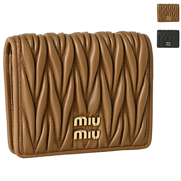 楽天市場】ミュウミュウ MIU MIU 財布 二つ折り マテラッセ ミニ財布