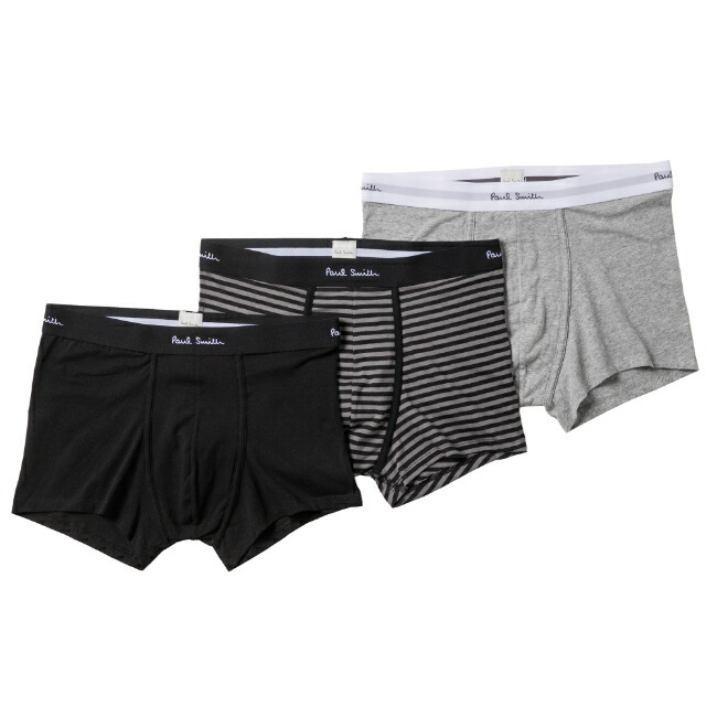 ポールスミス PAUL SMITH アンダーウェア メンズ Men Trunk 3 Pack ボクサーパンツ WHITE 2022年秋冬新作 M1A914C-A3PCK8-01A