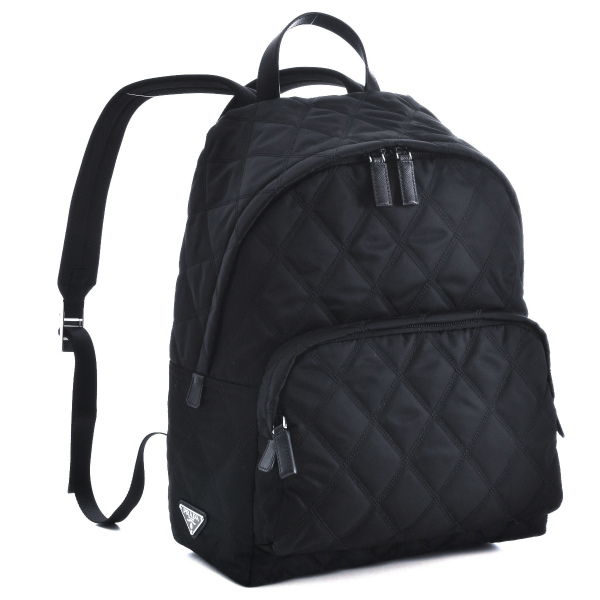 Prada /PRADA Bag Men Nylon Backpack Rucksack Black 2VZ066-2EJR-002