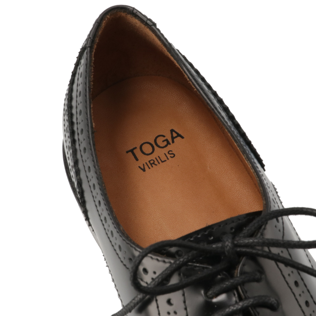 トーガ ビリリース TOGA メンズ BROGUE markdown CLASSIC BLACK TASSEL