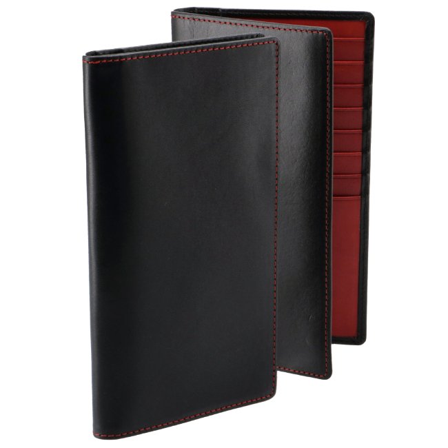 お見舞い ホワイトハウスコックス Whitehouse Black Red 2つ折り長財布 メンズ ホワイトハウスコックス Cox S2381 Sl 0008 Black Red 二つ折り長財布 サドルレザー メンズ 財布 財布