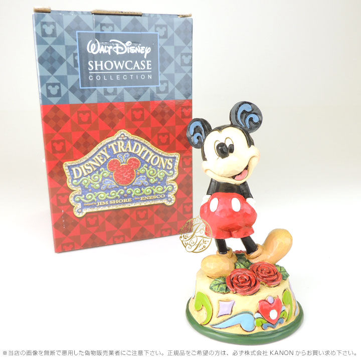 新規購入 ジムショア 6月 ミッキーマウス バラ ディズニー 誕生日祝いにおすすめ June Mickey Mouse Figurine Jim Shore 楽天カード分割 Haringeylawcentre Org Uk