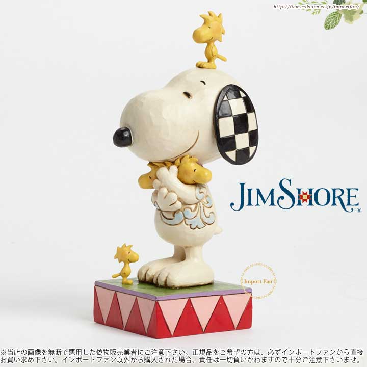 楽天市場 ジムショア ウッドストックを愛情込めて抱きしめるスヌーピー ウッドストックとスヌーピー Love Is A Beagle Hug Snoopy With Woodstock Figurine Jim Shore Import Fan