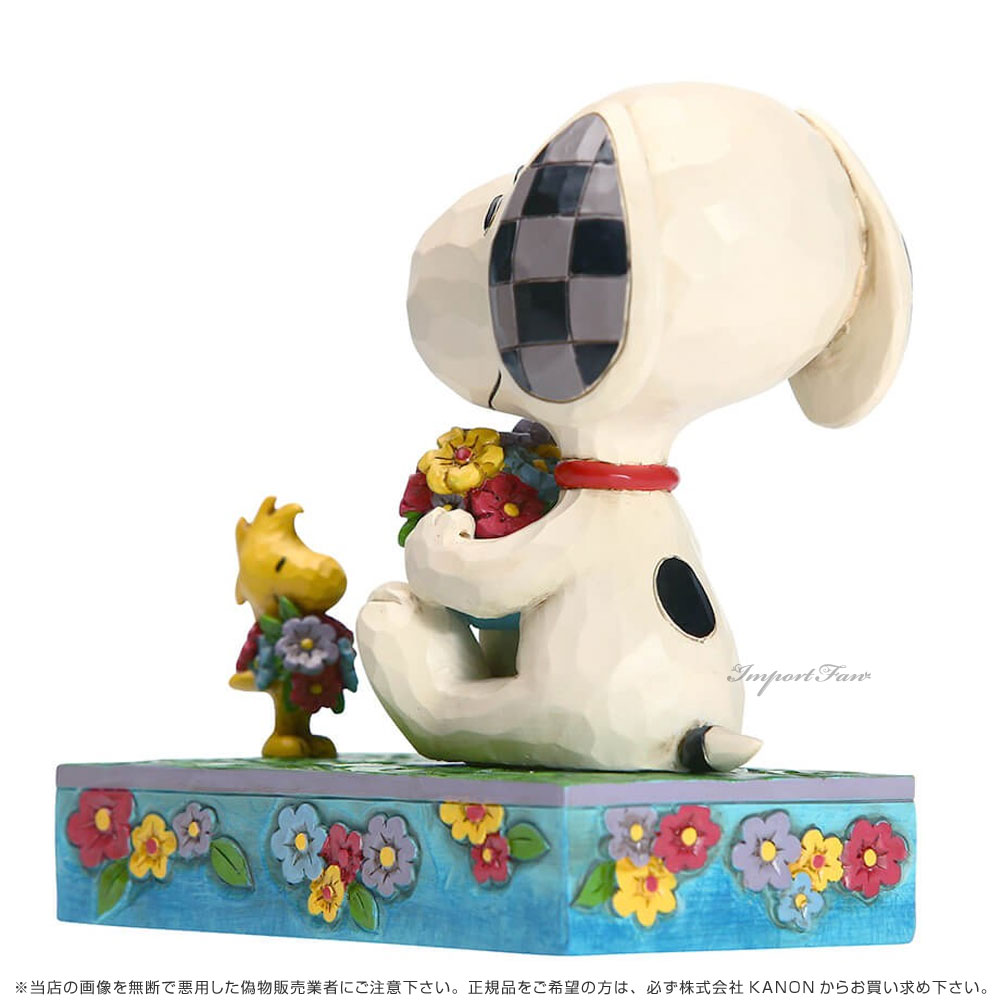 アウトレット送料無料 楽天市場 ジムショア スヌーピー ウッドストック 花束 フラワー ピーナッツ Snoopy Woodstock With Flowers Peanuts Jim Shore Import Fan 珍しい Www Entraide Ma