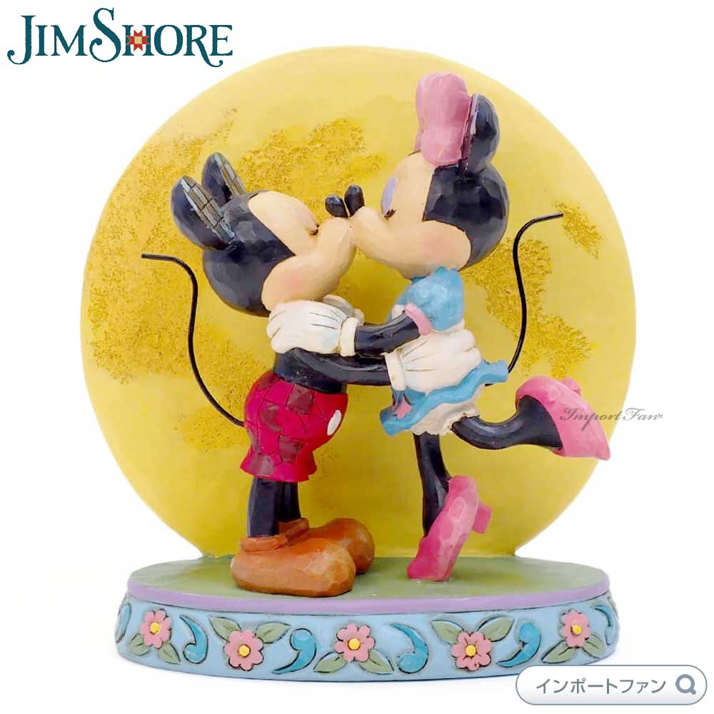 人気ブランド ジムショア ミッキー ミニー ムーンライト 月光 キス 愛 ディズニー Mickey And Minnie Mouse Magic And Moonlight Disney Jimshore Import Fan 高知インター店 Www Nashah Com