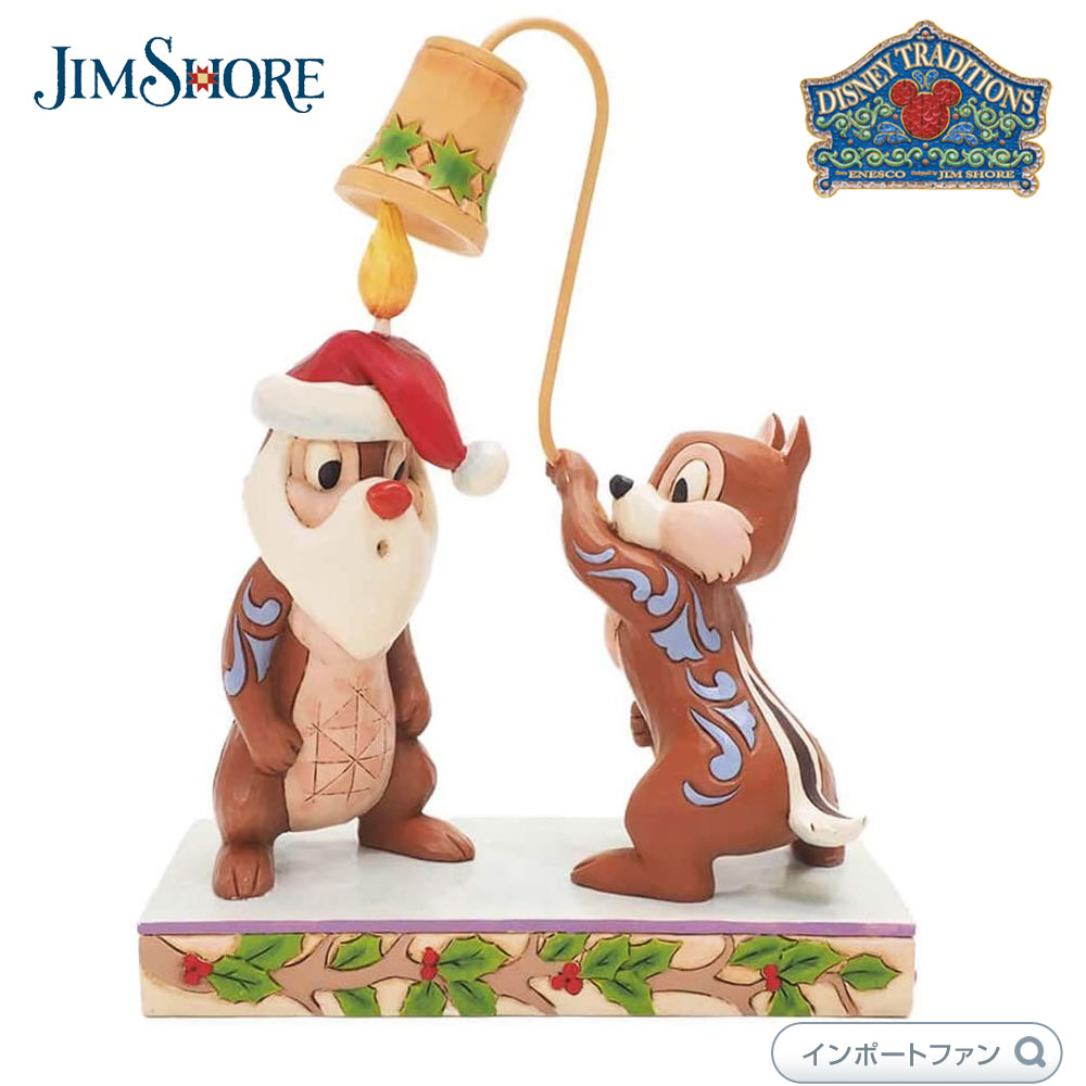 楽天市場 ジムショア チップ デール クリスマス ディズニー Christmas Chip N Dale Disney Traditions Jimshore Import Fan