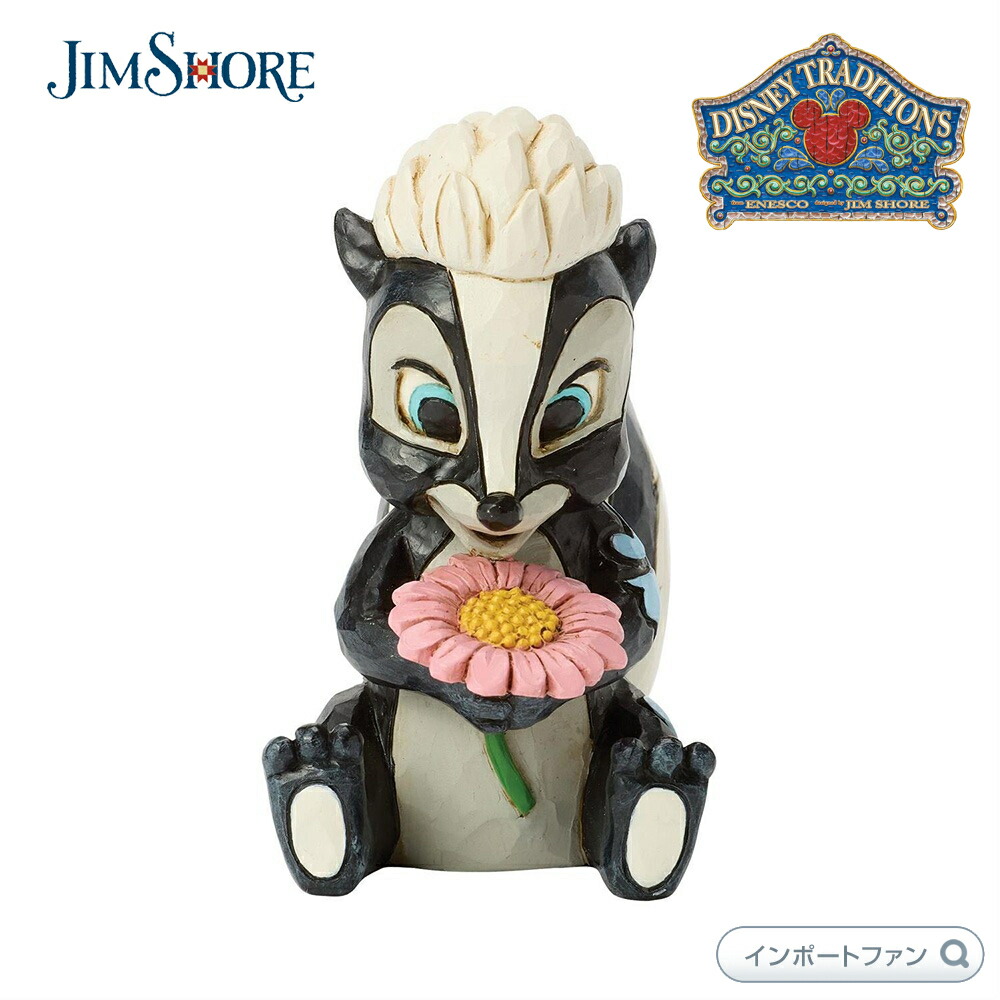 ジムショア スカンク バンビ フラワー ミニ バンビ ディズニー 6017860 Flower Mini JimShore 【ポイント最大47.5倍!お買い物マラソン セール】|Import Fan