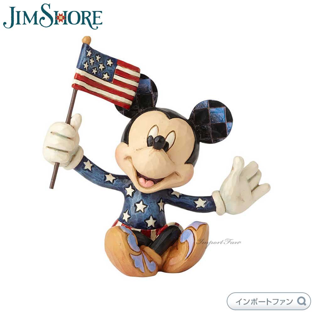 ジムショア ミッキー アメリカンフラッグ ディズニートラディション 置物 4056743 Jim Shore Disney Traditions ギフト プレゼント 【ポイント最大47倍！お買い物マラソン セール】