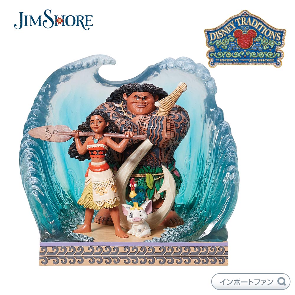 ジムショア モアナ マウイ 波のシーン モアナと伝説の海 ディズニー 6013076 Moana Wave Scene JimShore □