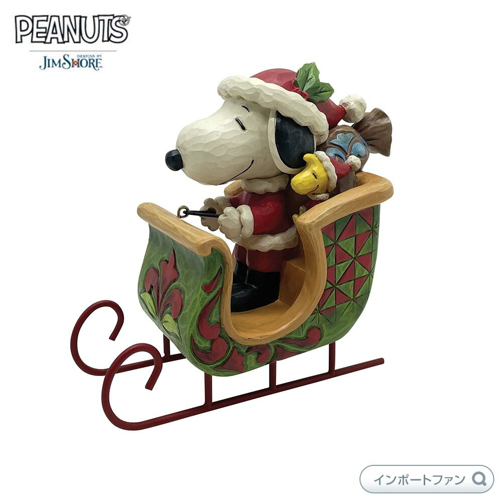 ＜希少＞Snoopy One-Bird Open Sleigh 楽天市場】Department56 ウッドストックとソリに乗って スヌーピー