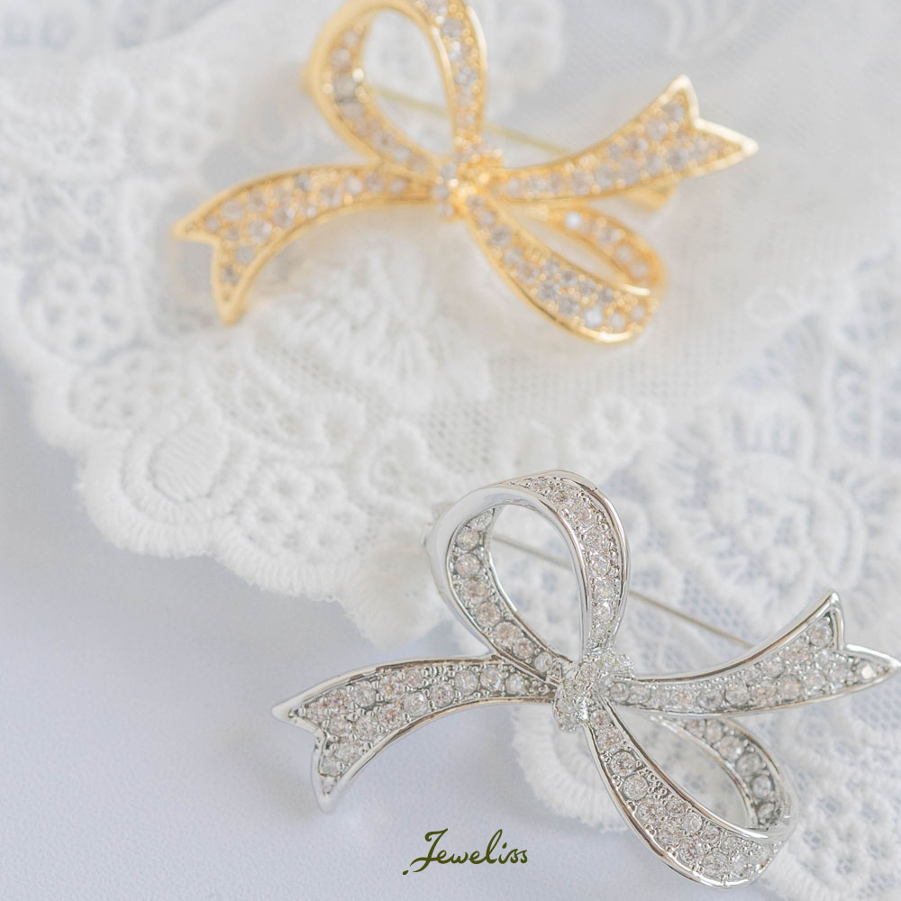 楽天市場】【マラソン限定P10倍】Jeweliss リボン ブローチ