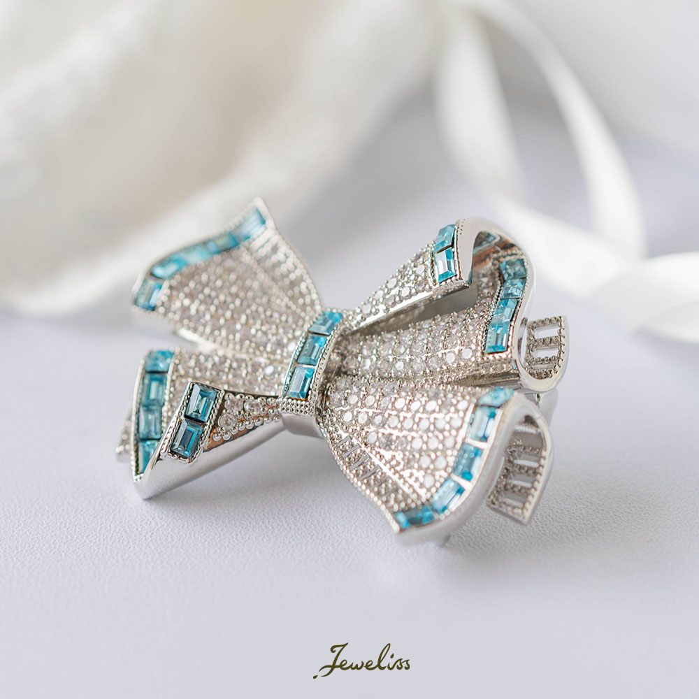 楽天市場】【マラソン限定P10倍】Jeweliss リボン ブローチ