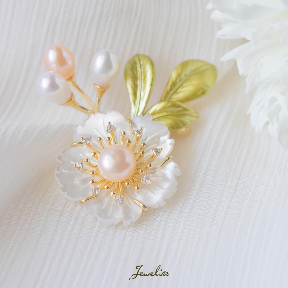 楽天市場】Jeweliss ブローチ アリエス Aries 花 フラワー