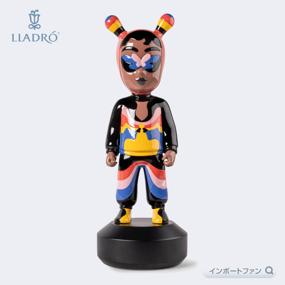 リヤドロ ザ・ゲスト by パープル・ブラウン 大サイズ 01008811 LLADRO The Guest by Jade Purple Brown - Big Sculpture. Limited Edition □