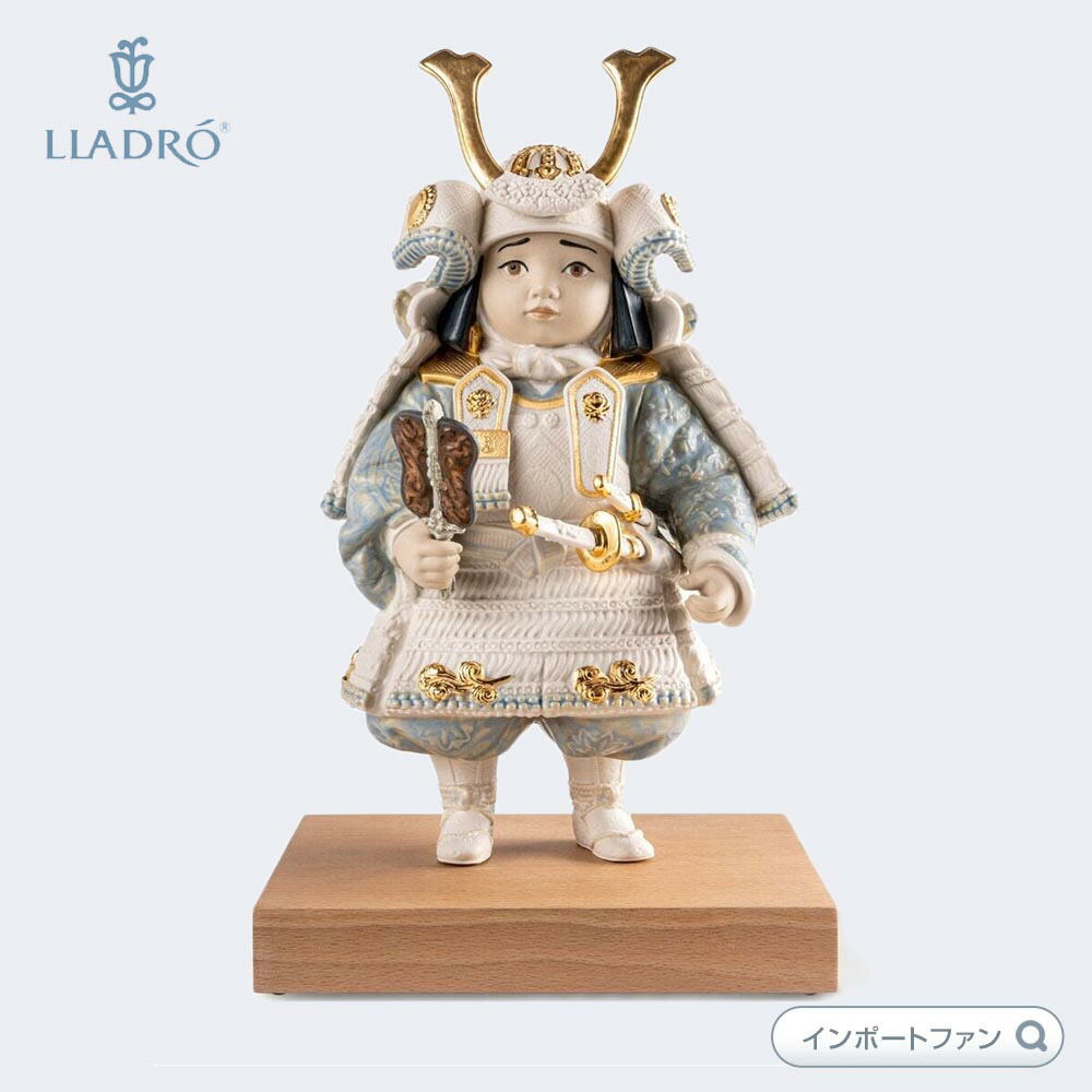 リヤドロ 若武者 白糸威鎧 限定品 五月人形 鎧 少年 01013054 LLADRO Warrior boy Sculpture. White. Limited Edition □
