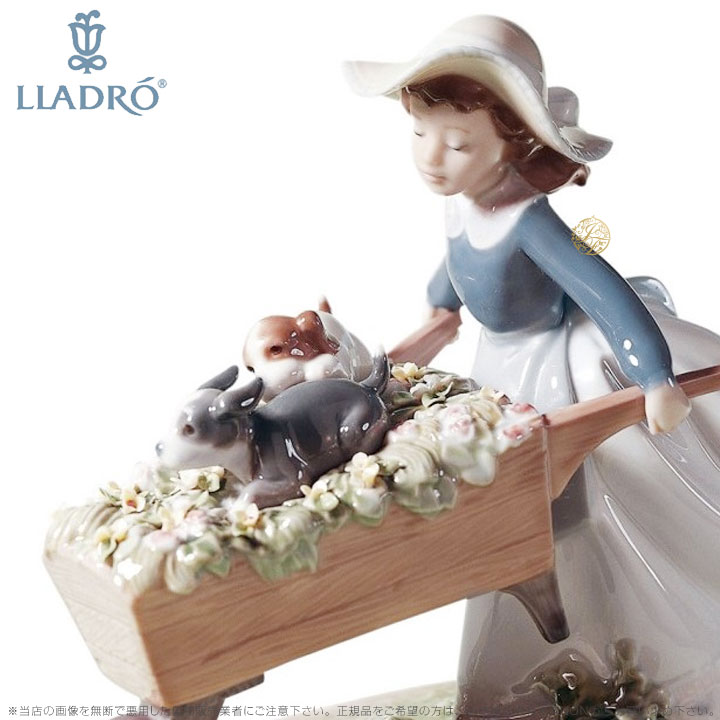 楽天市場 リヤドロ 乗せてあげる 少女 仔犬 5460 Lladro A Barrow Of Fun ポイント最大44倍 お買い物マラソン セール Import Fan