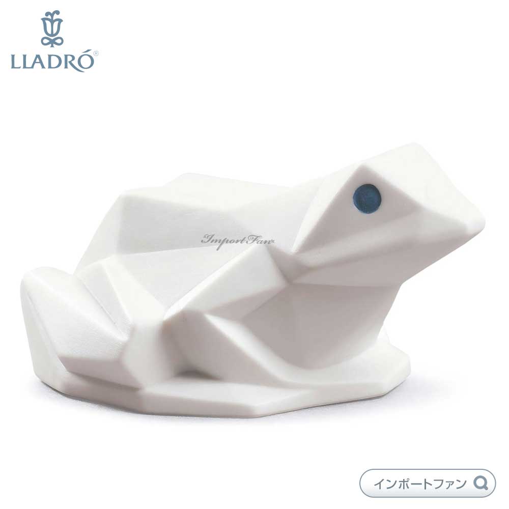 新品.未使用 .箱入り　リヤドロLLADRO陶器製カエルの置物 LLADRO リヤドロ カエルの王子様 グリム童話 置物 フィギュリン