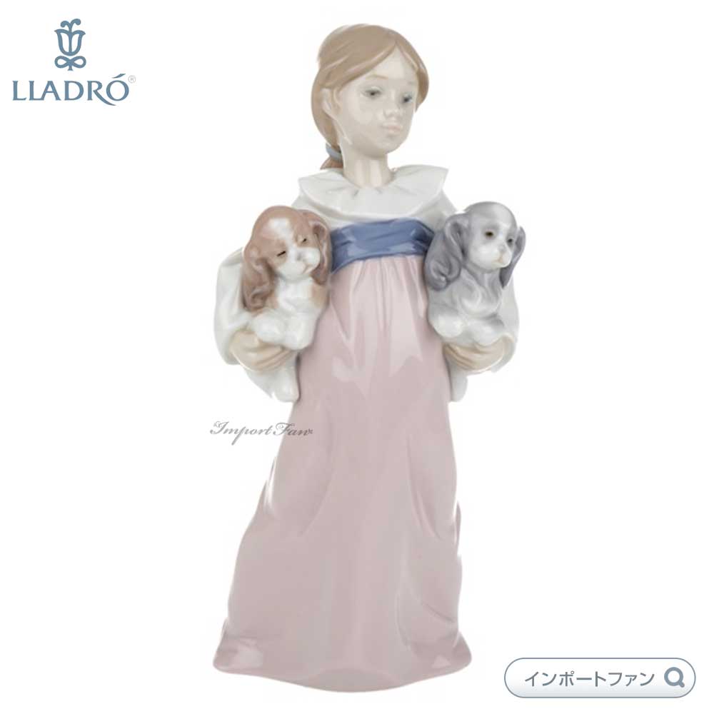 楽天市場】リヤドロ 待ってたよ! 少女 犬 ゴールデンレトリバー