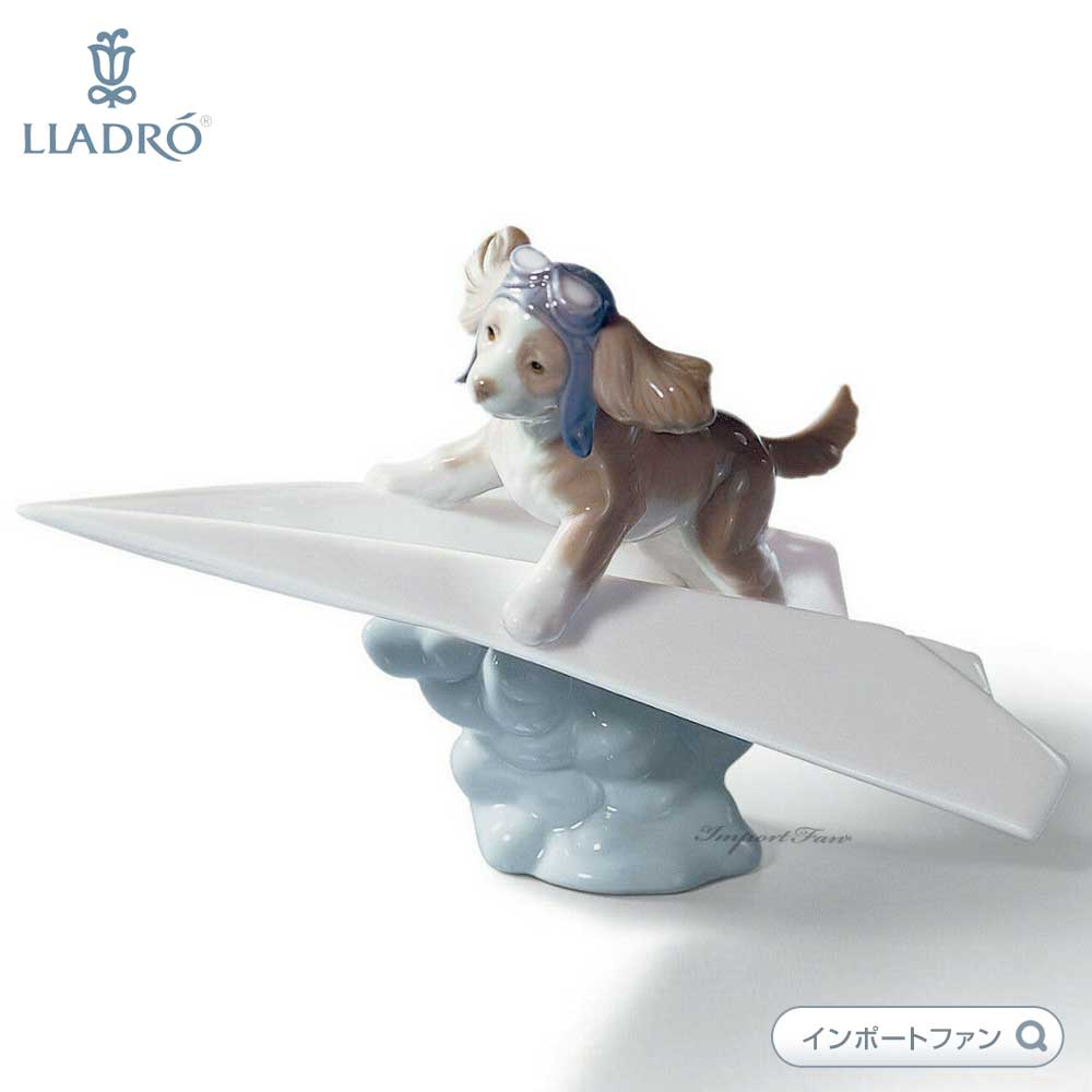 【むー】LLADRO / リヤドロ　犬　「お舟に乗って」 楽天市場】リヤドロ お舟に乗って 水兵 子犬 波 置物 01006642