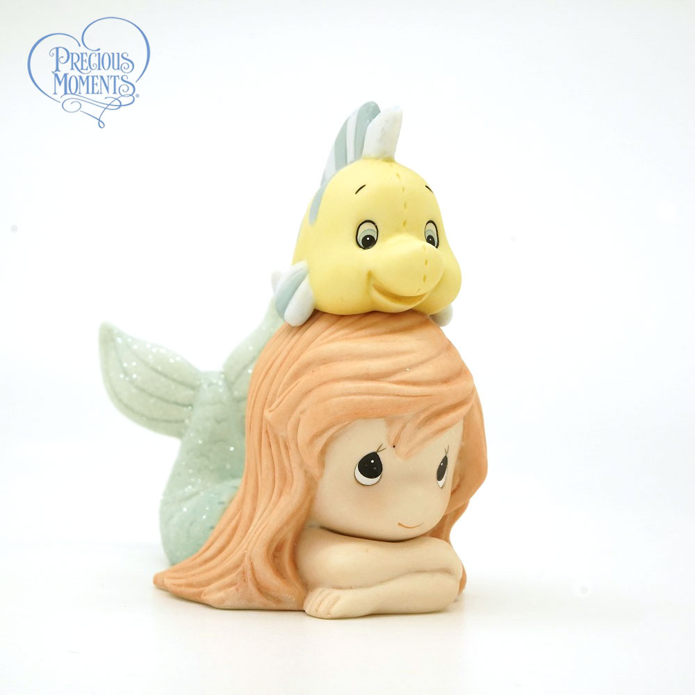 大割引 プレシャスモーメンツ 置物 Moments Precious Porcelain Friend Good A With Better Is Life Figurine Mermaid Little The Disney リトル マーメイド アリエル 人生は良い友達と良いです 置物