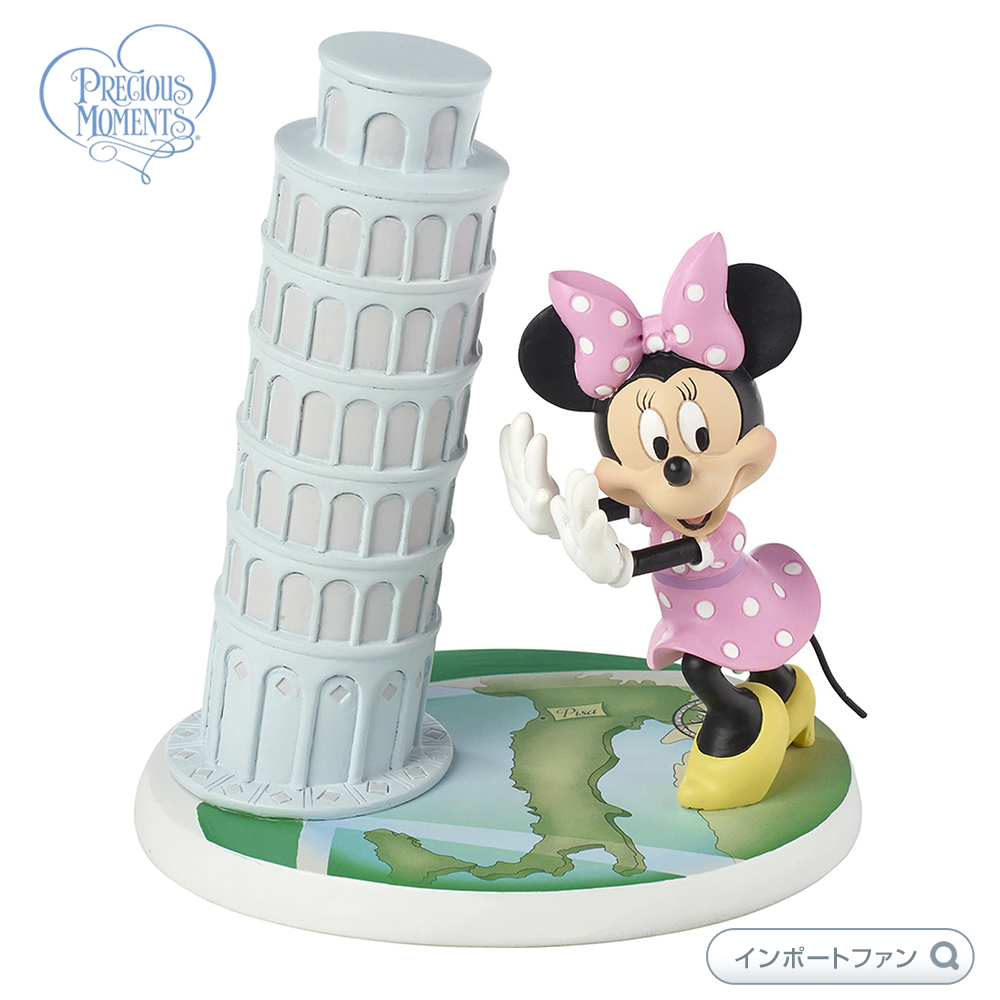 楽天市場 プレシャスモーメンツ ミニー世界を揺るがす ミニーマウス ピサの斜塔 ディズニー Disney Showcase Minnie Mouse Figurine Minnie Rocks The World Bellissimo Minnie Precious Moments Import Fan