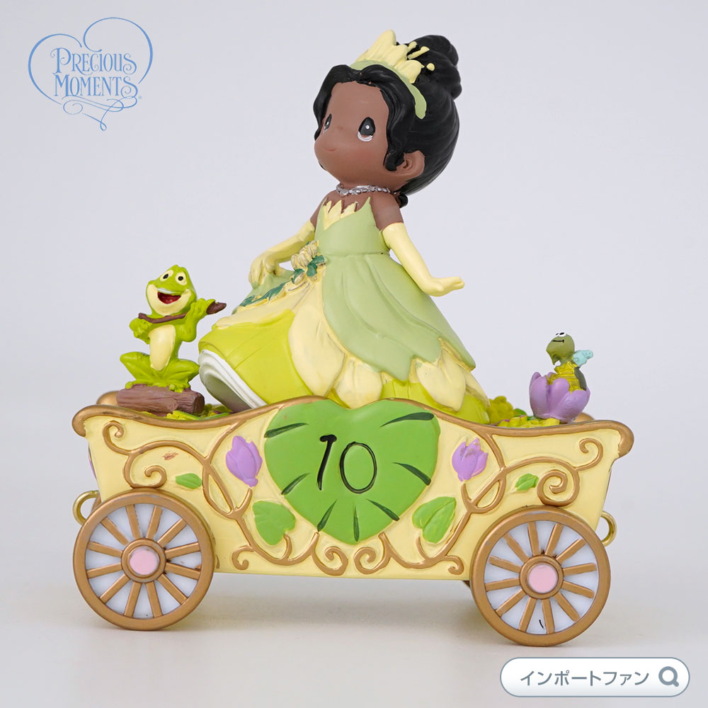 珍しい プレシャスモーメンツ ティアナ バースデーパレード 10歳 二桁の夢 ディズニー Disney Showcase Birthday Parade Tiana Figurine