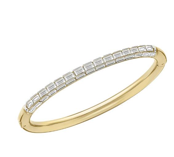 スワロフスキー ドミノ バングル M ゴールド 5166704 Swarovski Domino Bangle, M ギフト プレゼント 【ポイント最大47.5倍！お買い物マラソン セール】｜Import Fan