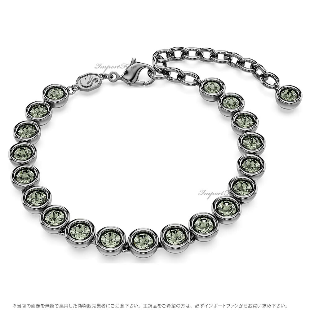 【SWAROVSKI】☆インビジブル テニス ブレスレット☆ SWAROVSKI スワロフスキー クリスタル テニスブレスレット