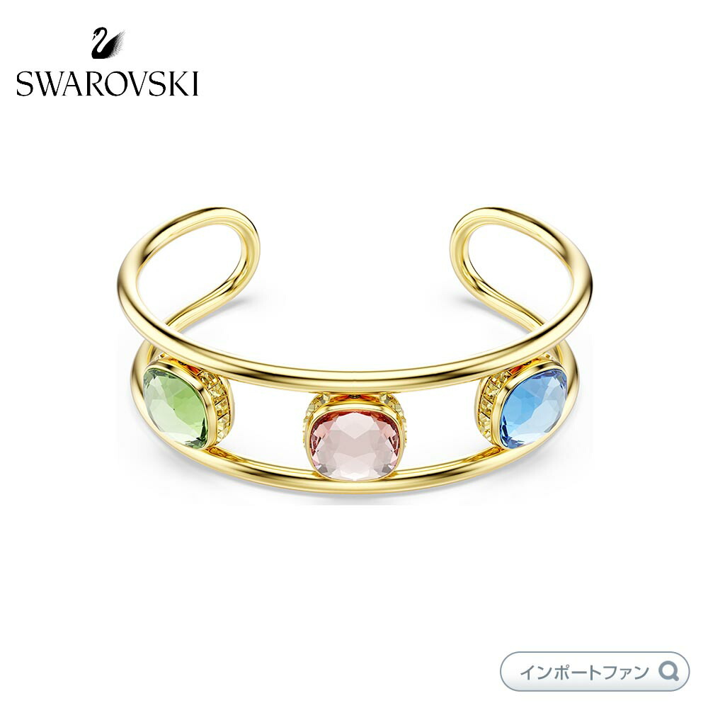 楽天市場】スワロフスキー ツイスティ バングル ミックスカット ブルー