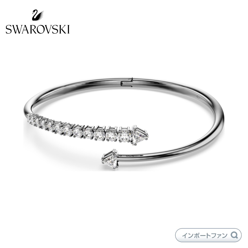 スワロフスキー サブリマ バングル ホワイト ルテニウム・プレーティング 5723171 5723172 5723170 □