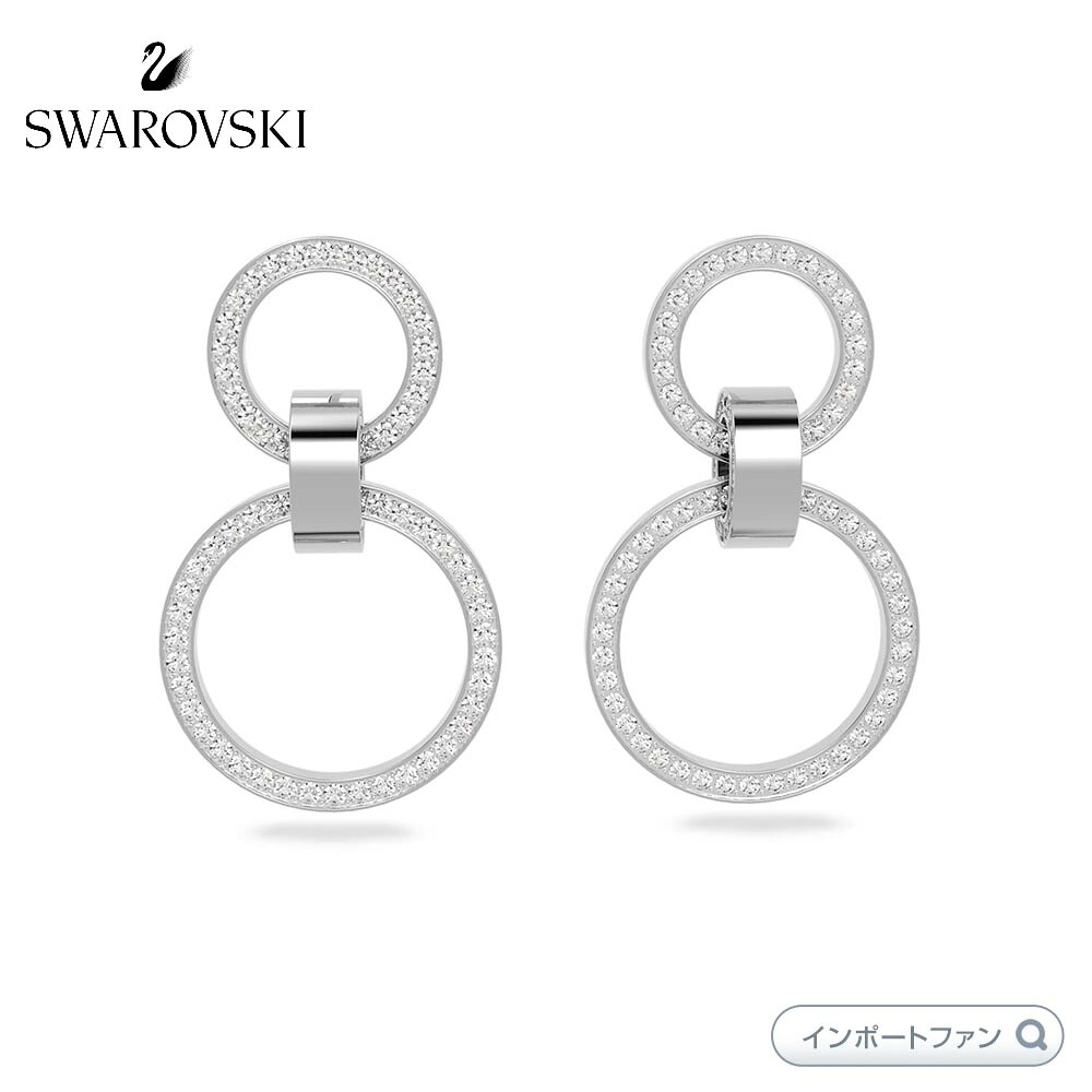 スワロフスキー ホロウ フープピアス ホワイト 5636503 Swarovski 【ポイント最大47.5倍!お買い物マラソン セール】|Import Fan