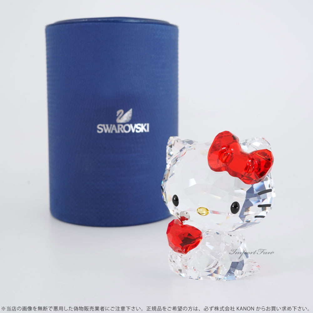 好評 楽天市場 スワロフスキー ハローキティレッドアップル レッド リボン 猫 Swarovski Hello Kitty Red Bow And Red Apple Import Fan 最安値 Lexusoman Com
