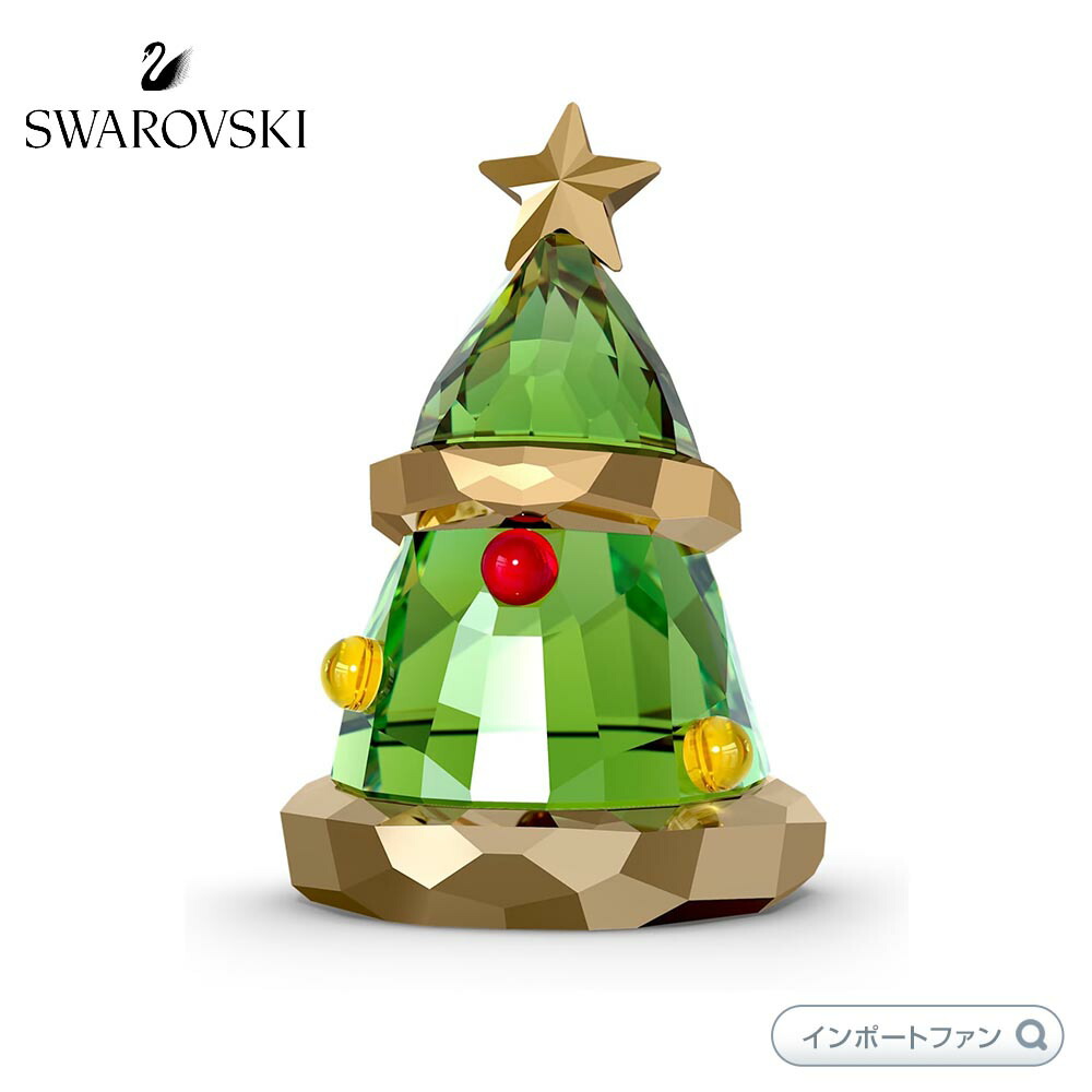 SWAROVSKI スワロフスキー　クリスマスツリーとスノーマン　2点セット Snow Man渡辺翔太、一足早くクリスマス気分 ツリー飾り付けに