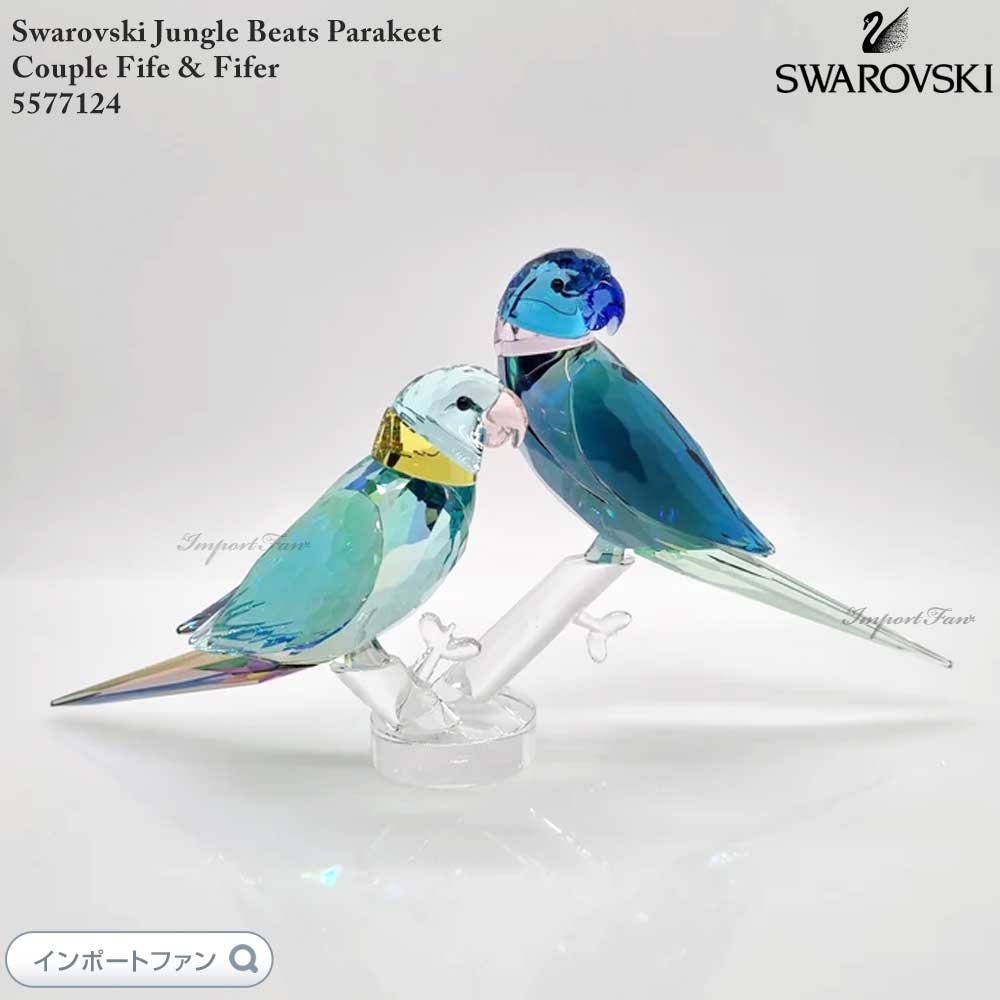楽天市場】スワロフスキー クルマサカオウム ペア 鳥 ピンク