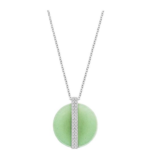 スワロフスキー ディスク メディウム ペンダント グリーン 5155628 Swarovski Disk Medium Pendant ギフト プレゼント □