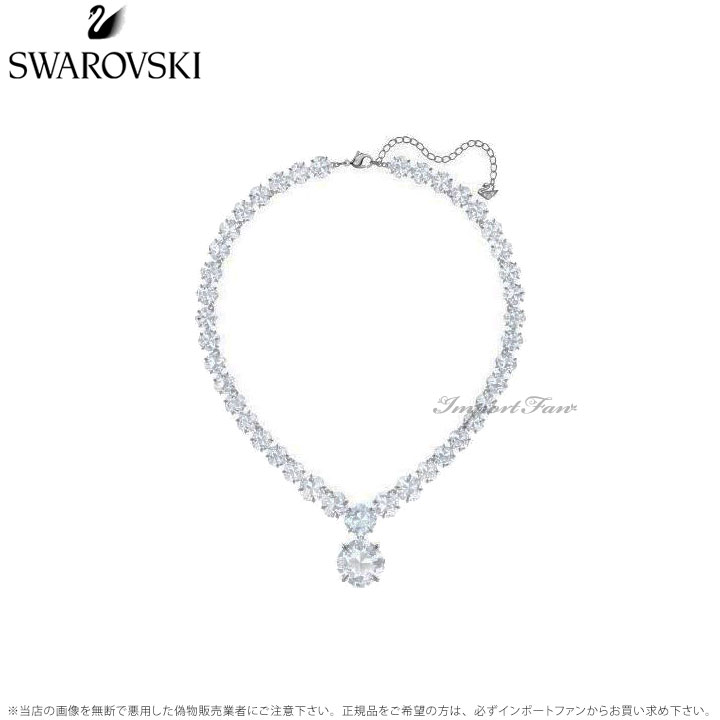 スワロフスキー　ネックレス　Nice ネックレス　羽根　Y字　正規品　極美品箱付 スワロフスキー ネックレス Nice ネックレス 羽根 Y字 正規品 極