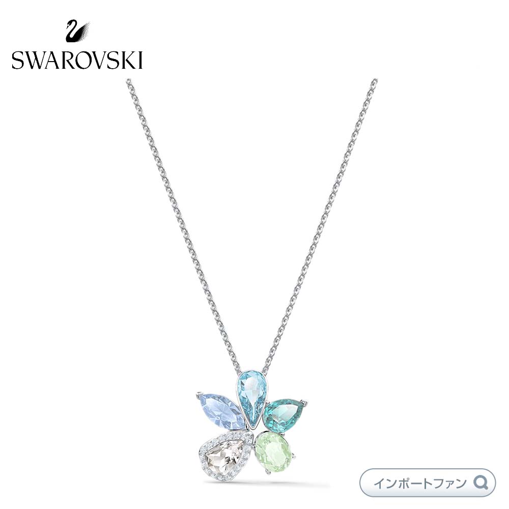 全商品オープニング価格 ネックレス ペンダント サニー スワロフスキー ネックレス Swarovski フラワー 花 ライトカラー Kantivet Com Np