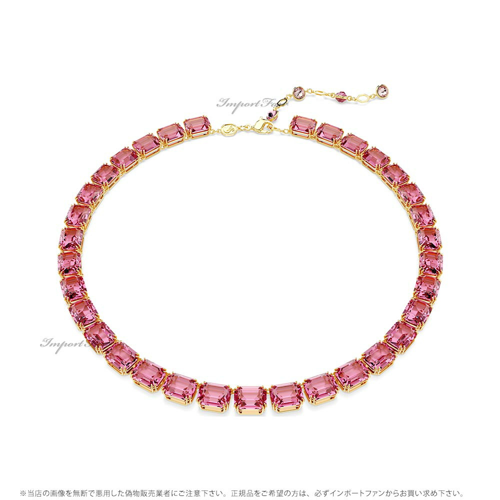 スワロフスキー テニスネックレス ゴールド 超美品 スワロフスキー ネックレス Tennis テニス ネックレス 正規品 極