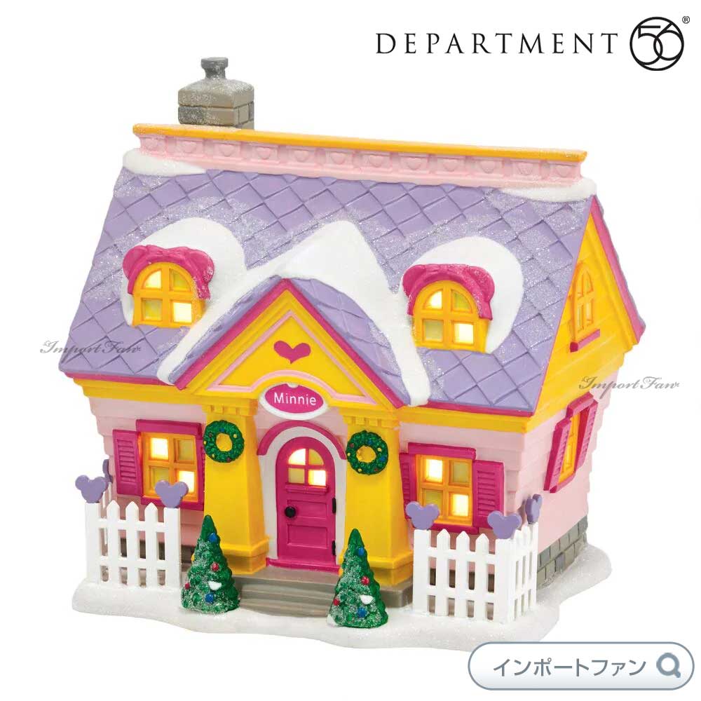 Department 56 ミッキーのお菓子の家 ミッキーマウス ミッキーのクリスマス村 4038631 Disney Snow Village Mickey's Gingerbread House Disney デパートメント56 □