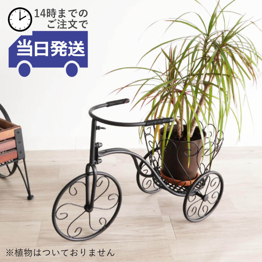 楽天市場】フラワースタンド アイアン製 三輪車 花台 ポット1点