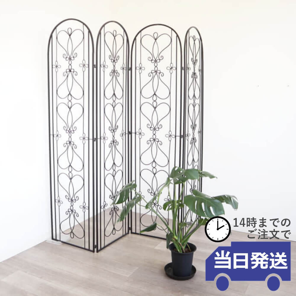 楽天市場】ロートアイアンパーテーション（仕切り）RAP-01ブラック