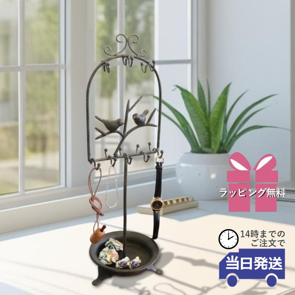 【当日発送 ギフトラッピング無料】アクセサリースタンド かわいい アクセサリートレイ おしゃれ インテリア雑貨 アクセサリー 収納 アイアン 玄関 小物入れ アイアン ディスプレイ レトロ アクセサリーホルダー 贈り物 母の日