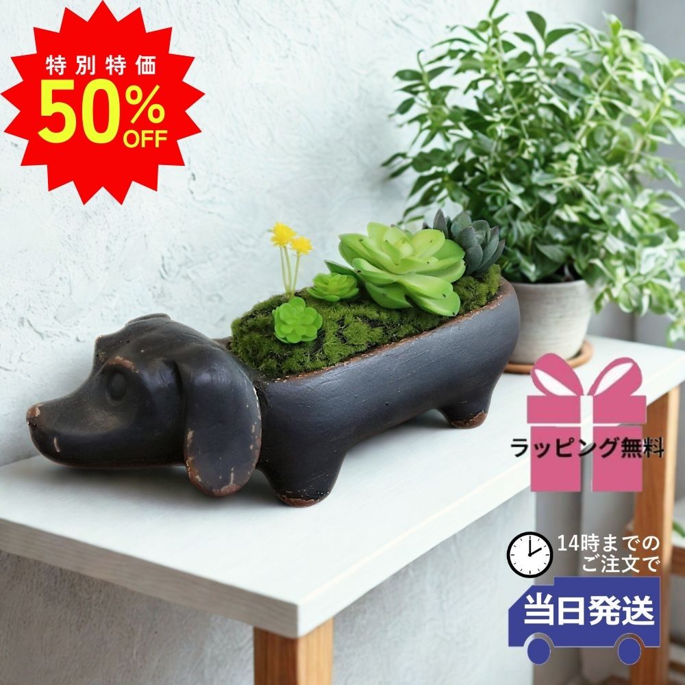 楽天市場】【LINE700円オフ】【在庫限り】DachshundWallVase ダックス